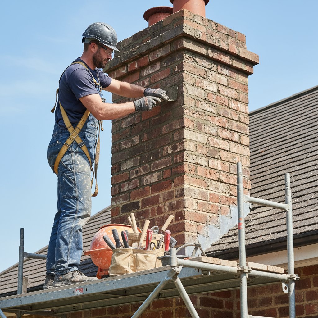 Chimney repair work in Culver City
